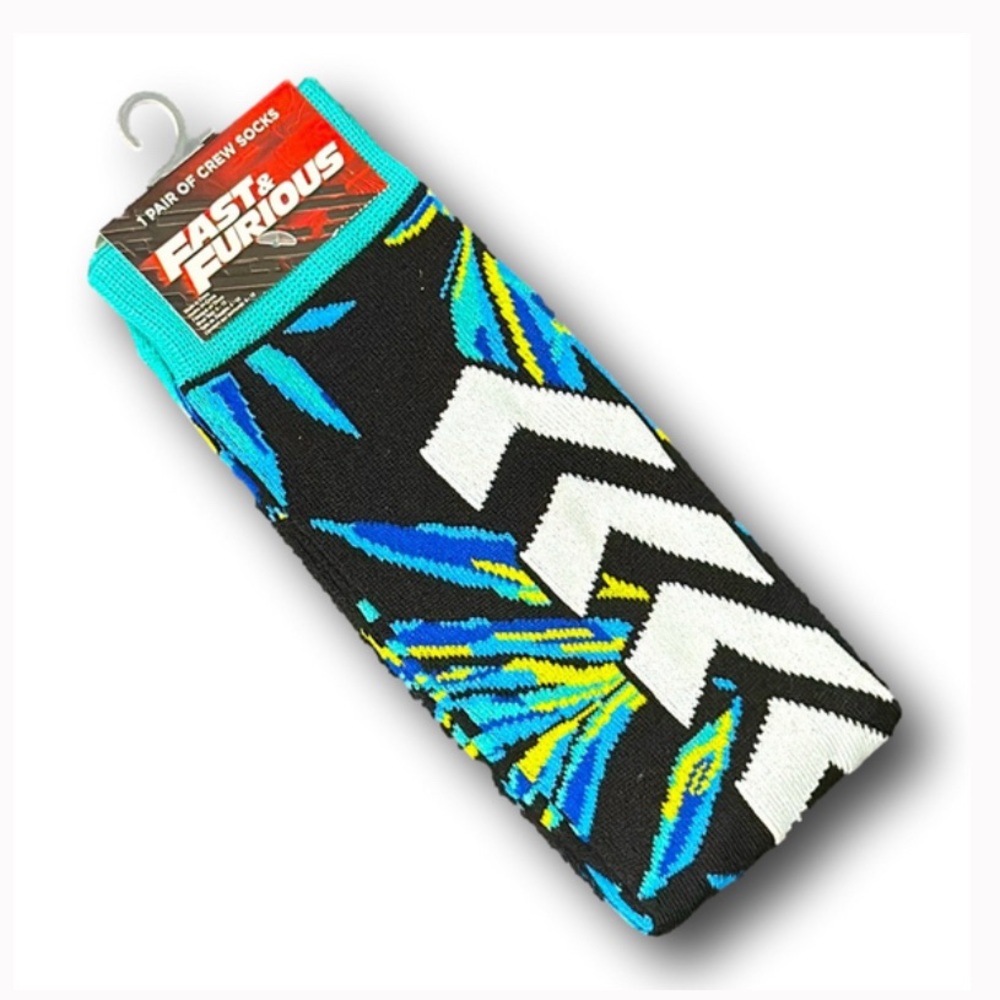 Fast & Furious Crew Socks - Black, Blue, and Green 🌈 3 for $20 - Picture 2 of 5
